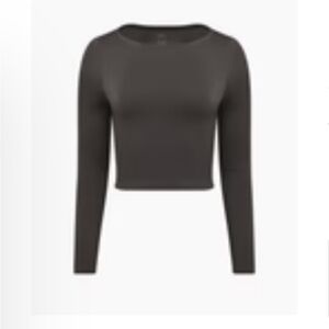 TENCEL JERSEY
BOATNECK LONG SLEEVE SLEEP TEE XS in charcoal